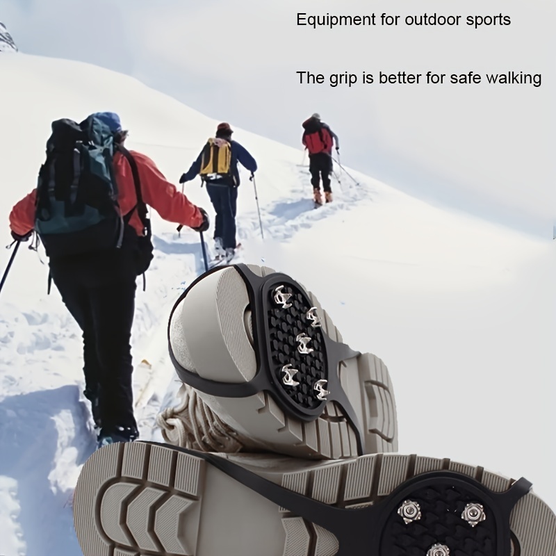 Outdoor Non slip Ice Gripper Anti Skid Ice Spikes Shoes - Temu