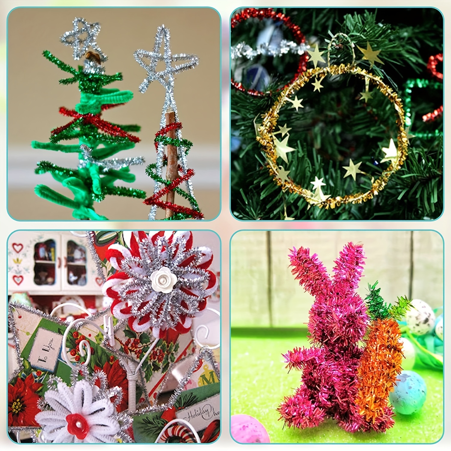 Diy Craft Sets Funny Headband Pipe Cleaners For Christmas - Temu