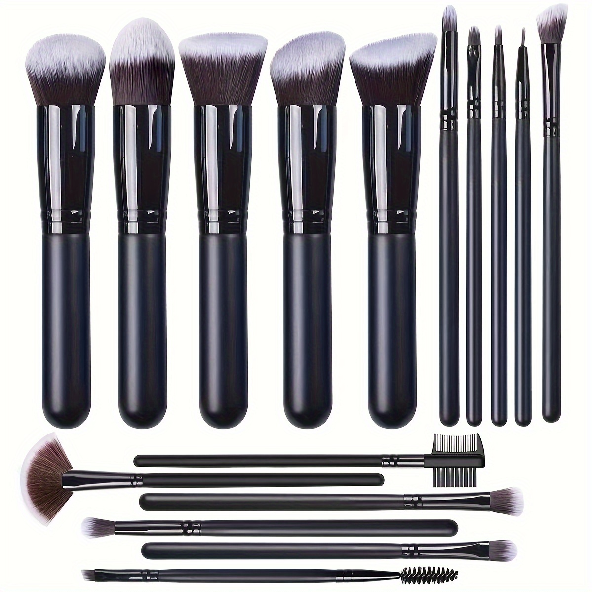 Makeup Brush Set Soft Fluffy Professional Cosmetic - Temu