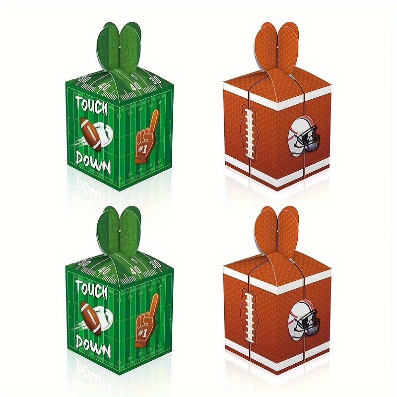 Cajas de regalo de fiesta de fútbol, 24 unidades, caja de regalo con  temática de fútbol, bolsas de dulces, cajas de cartón, perfectas para  fiestas de