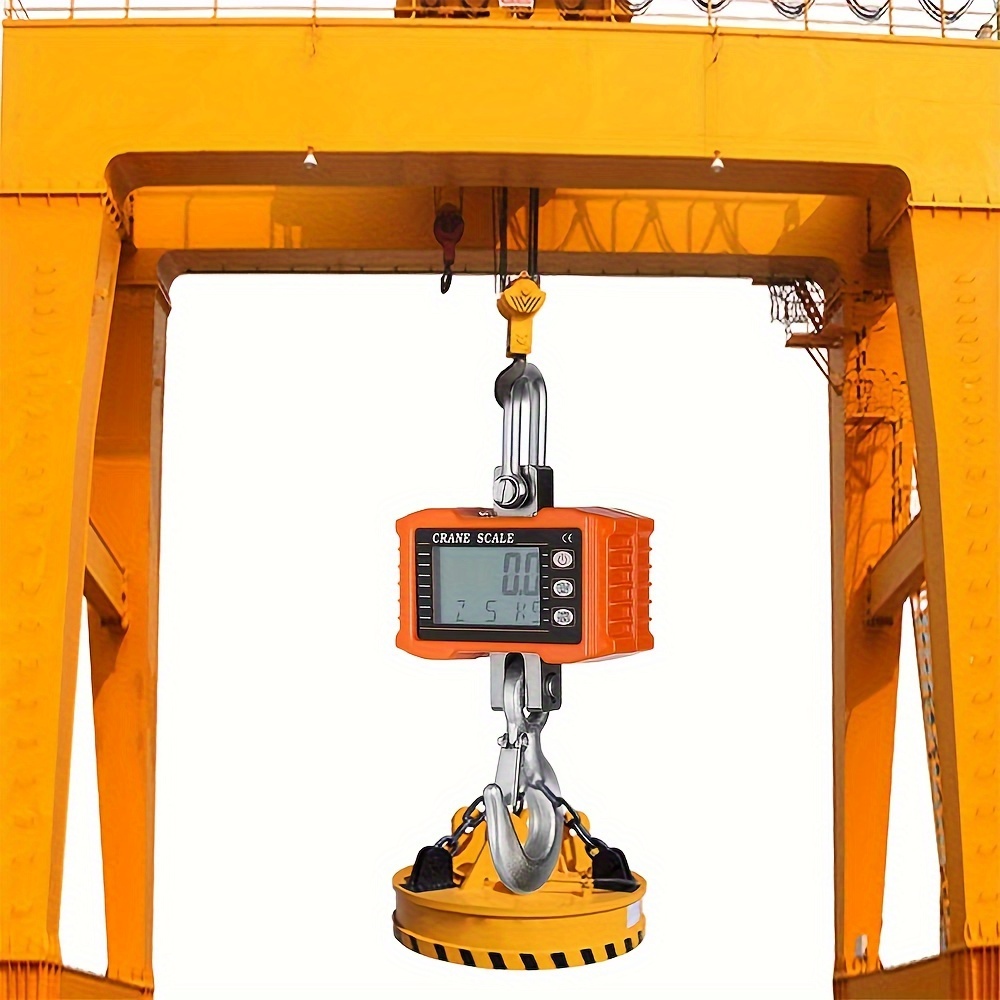 Digital Crane Scale: Heavy-duty, Portable, Lcd Backlight, Industrial-grade  Hook Scale For Maximum Accuracy - Temu