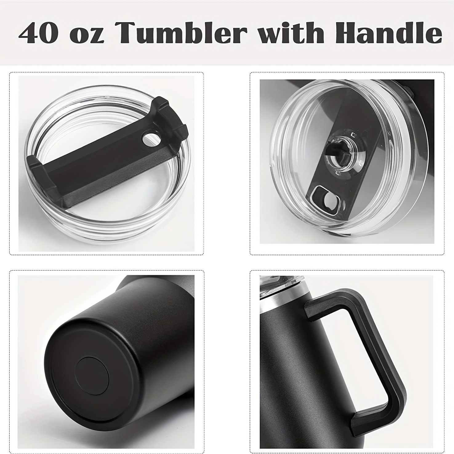 Large Stainless Steel Tumbler With Handle And Straw - Perfect For Outdoor  Activities, Travel, And More! - Temu