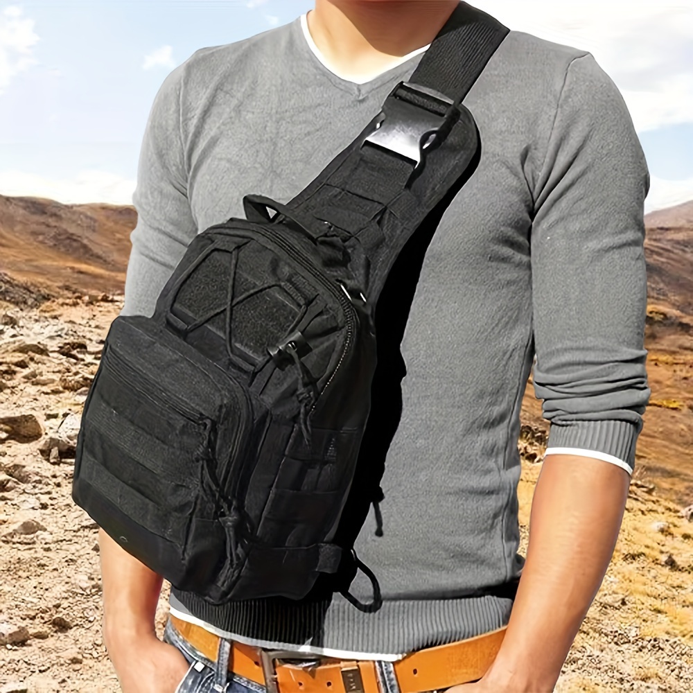

1pc Men's Oxford Shoulder Bag, Messenger Bag, Travel Hiking Outdoor Sports Shoulder Bag
