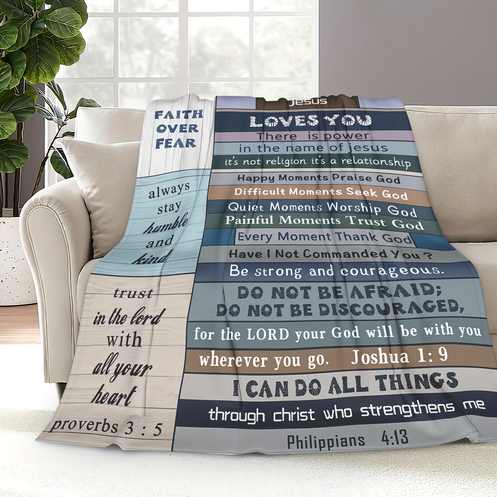 Christian Prayer Blanket Soft Cozy Bible Verse Blanket - Temu