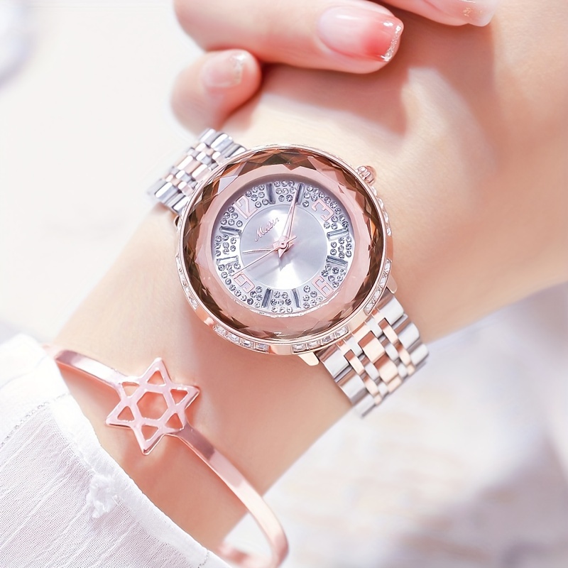 Meibin Women s Watch Luxury Rhinestone Quartz Watch Elegant Temu