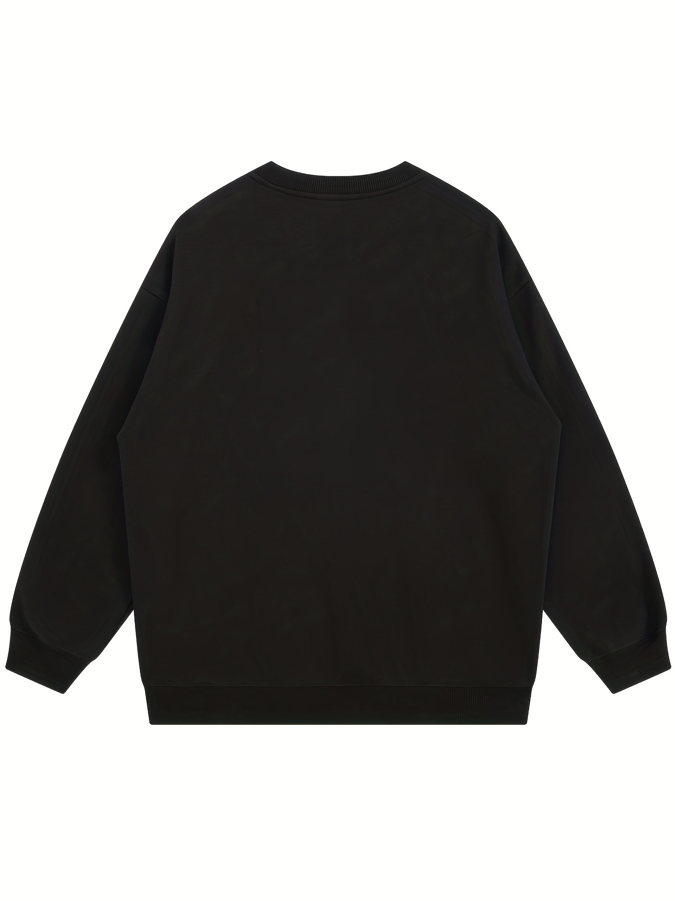 Dont Look Back Letters Print Trendy Fleece Sweatshirt Mens Casual Graphic  Design Slightly Stretch Crew Neck Pullover Sweatshirt For Autumn Winter -  Men's Clothing - Temu Bahrain