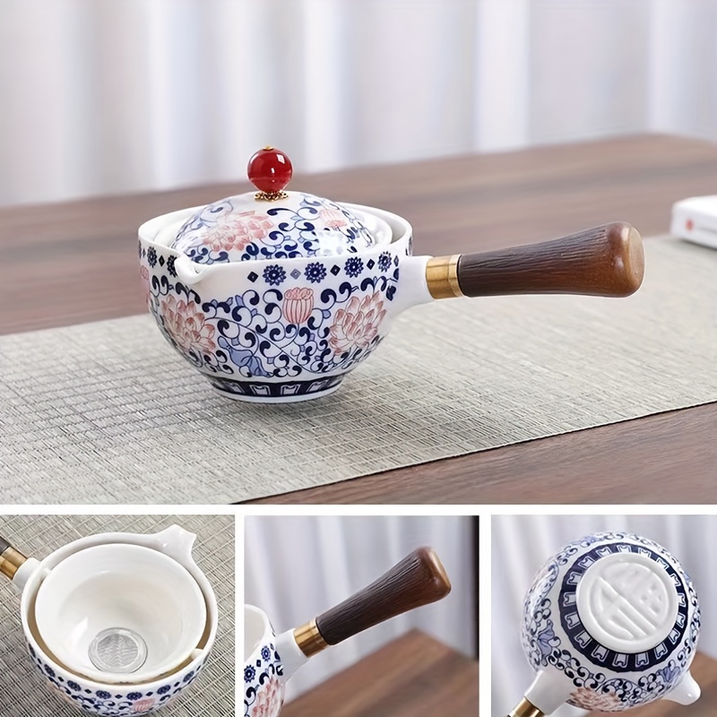 1pc Porcelain Decoration Craft, Modern Teapot Design Decoration