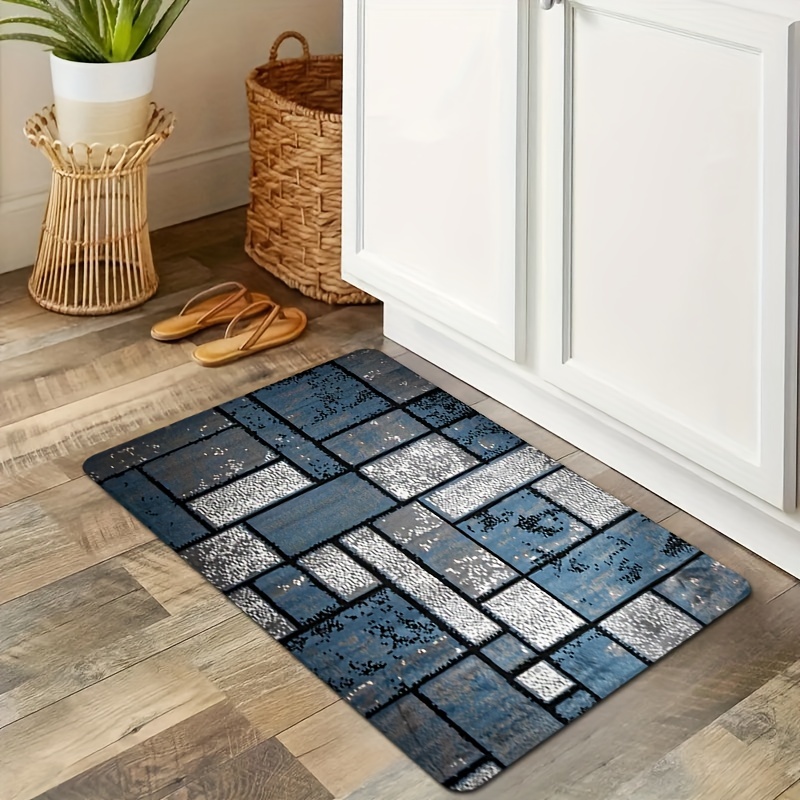 Soft Kitchen Mat Set Nordic Geometric Carpet Absorbent Bath - Temu