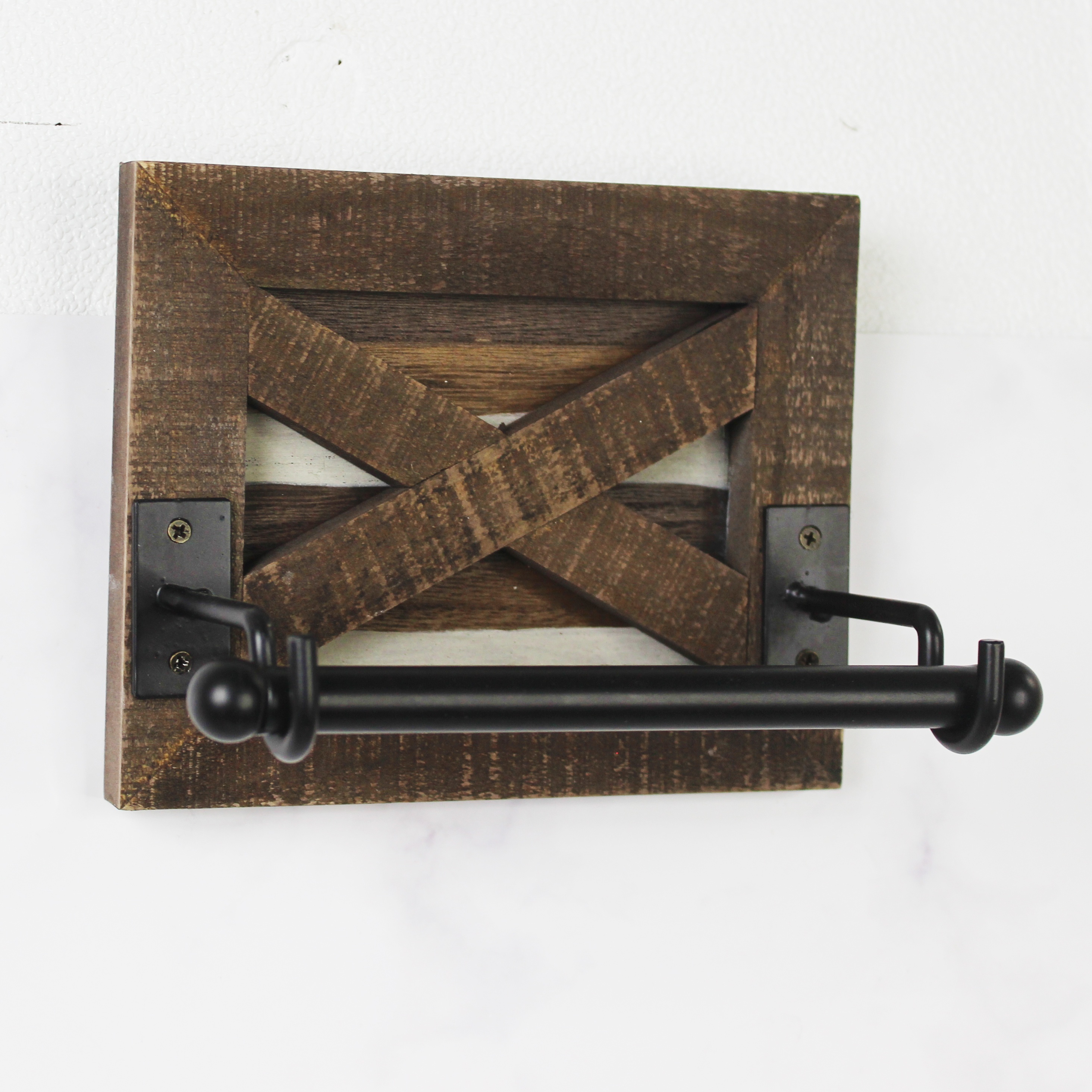 E-shop 1 Stück Holz Toilettenpapierhalter, Aufbewahrungsregal Für Badezimmerpapier, Wandmontiertes Papierregal, Toilettenpapierregal, Wohnkultur,