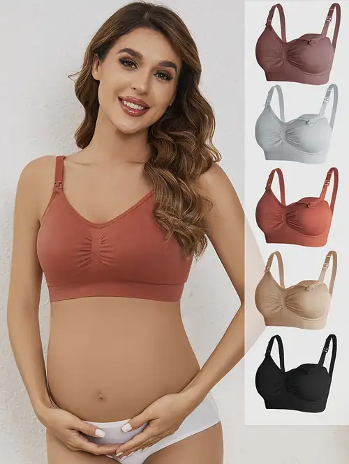 Women's Maternity Sexy Underwear Breast Feeding Bra Pregnant - Temu