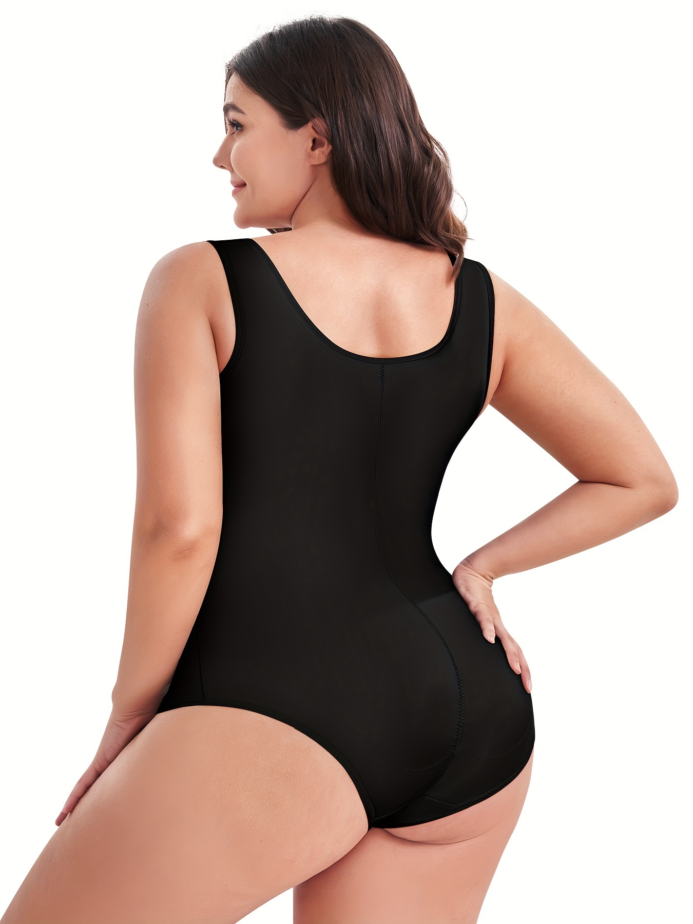 Tummy Control Seamless Bodysuit Plus Size