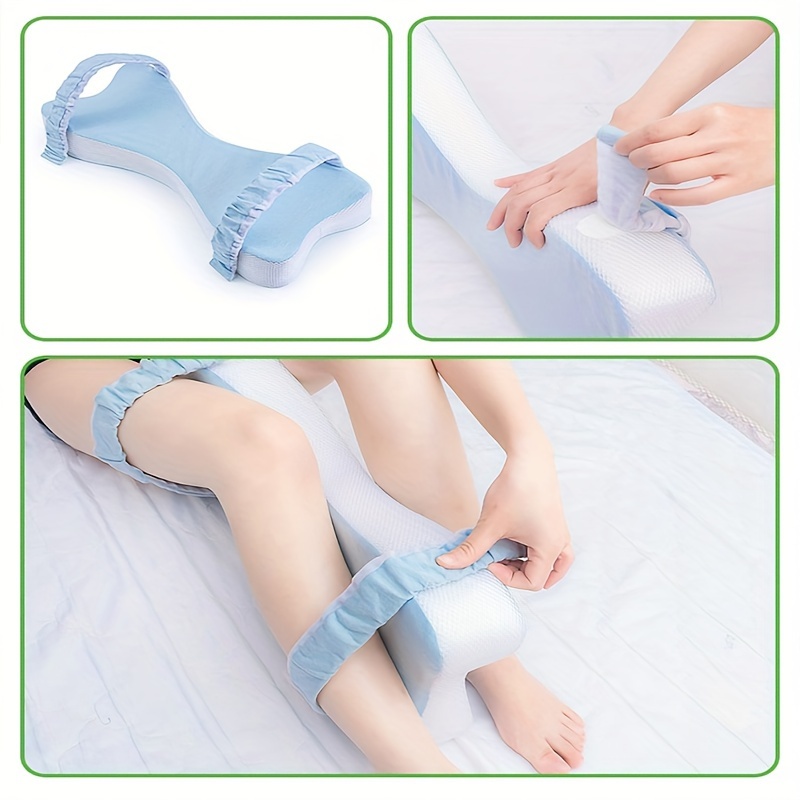 Bed Sleeping Knee Pillow for Side Sleepers Leg Support Wedge Bed Cushion  Pads Sciatic Hip Pain Pillows Pregnancy Body Bolster