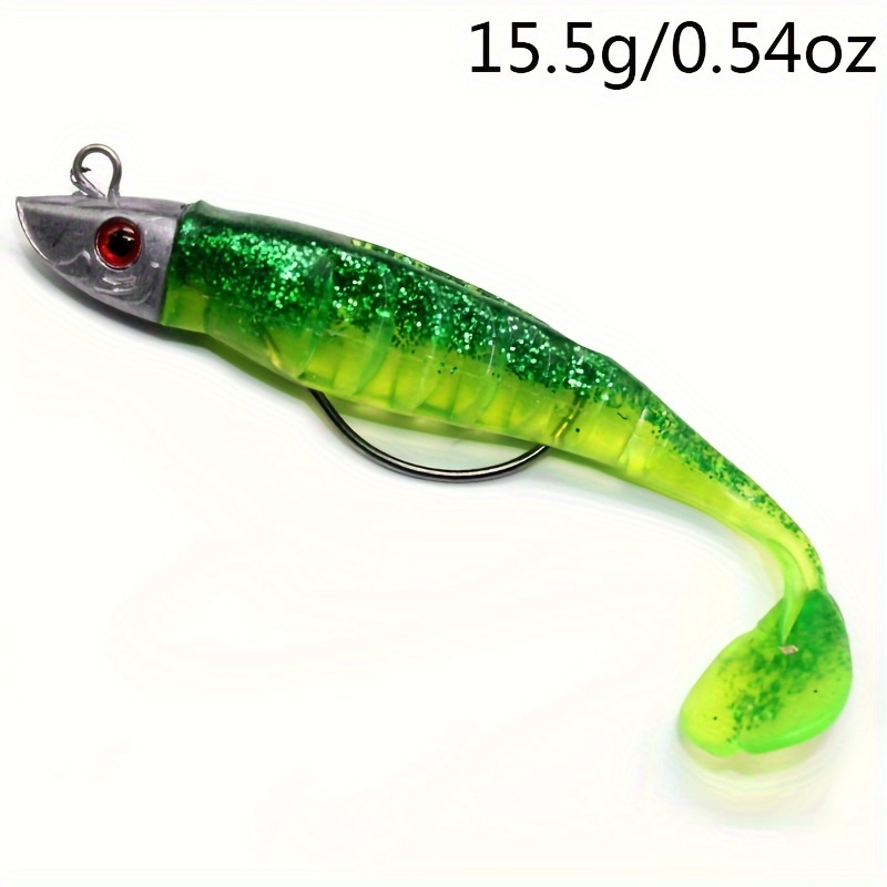 5PCS/Pack Soft Rubber Ice Fishing Lure 7.5cm/12.5g Fish Bait Bass Paddle  Tail 