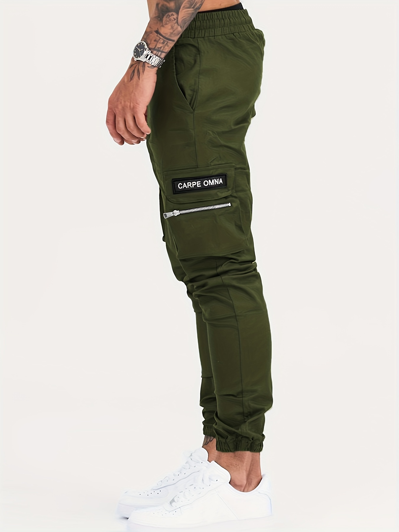 Men's Drawstring Flap Pocket Cargo Pants Loose Trendy Jogger - Temu Germany
