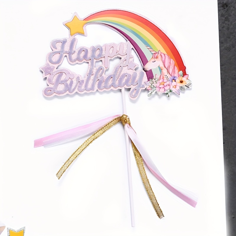 Kit torta Unicorno arcobaleno per il compleanno del tuo bambino - Annikids