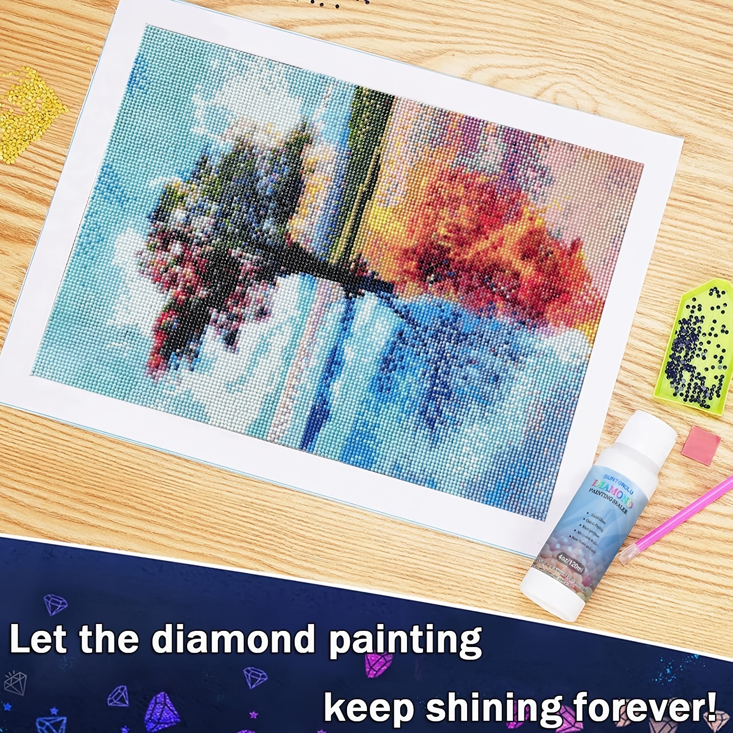 Diamond Painting Sealer With Sponge Head 5d Diamond Painting - Temu Canada