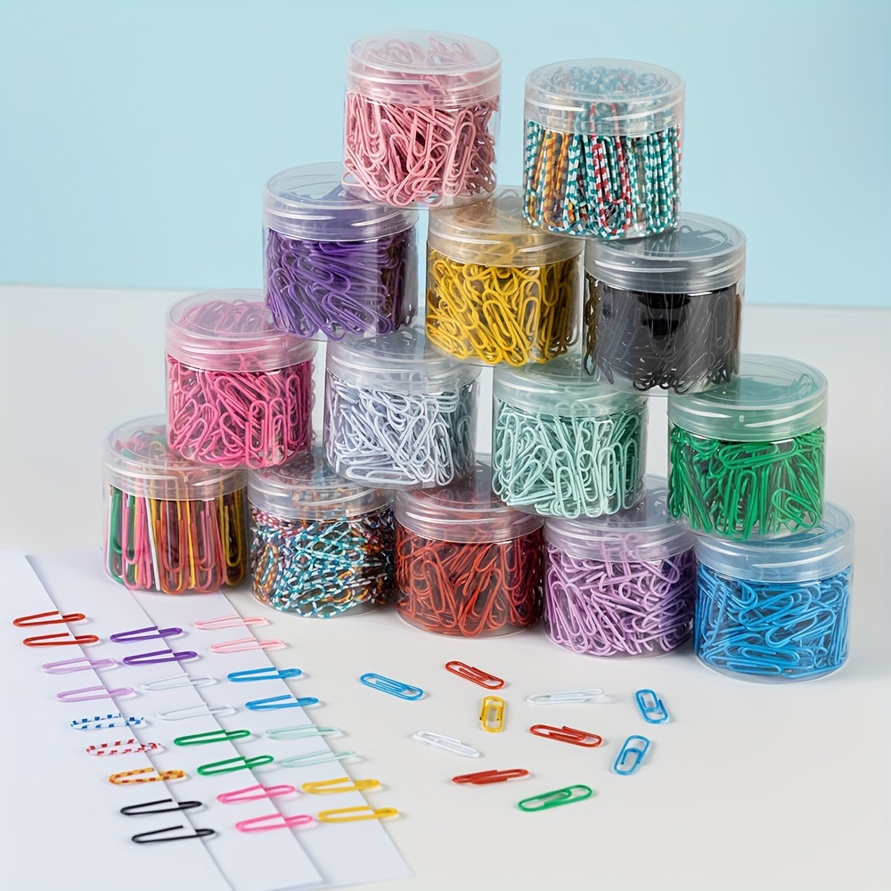 1 Box Multi Size Colorful Reusable Paper Clips, Assorted Colored Paper  Clips- Perfect For Teachers Supplies, Office, Folders, Bookmarks & DIY  Albums