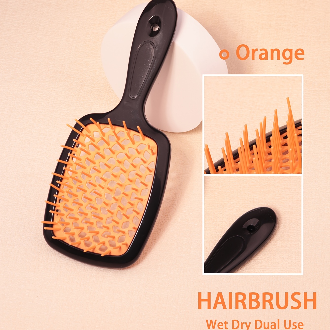 Detangling Brush Hollow Hairdressing Comb Paddle Anti Static - Temu