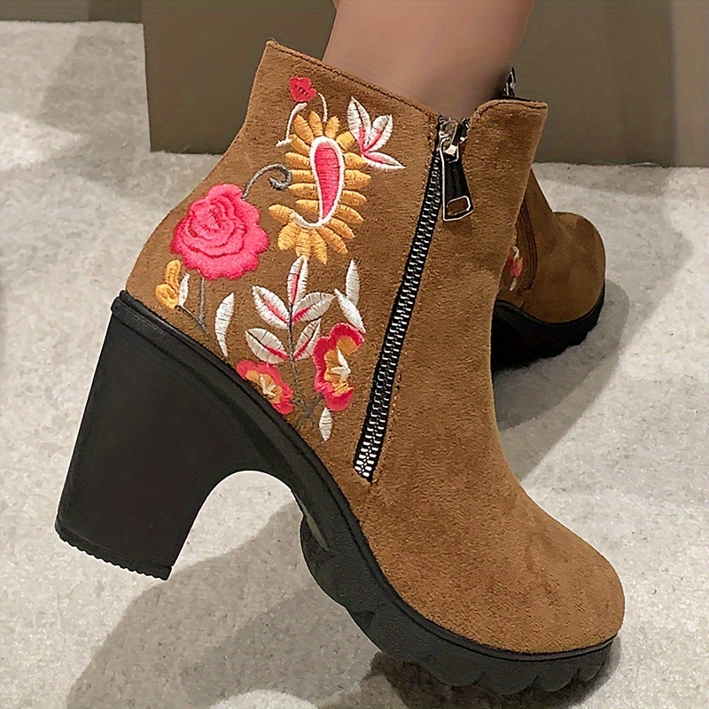 Womens floral clearance booties