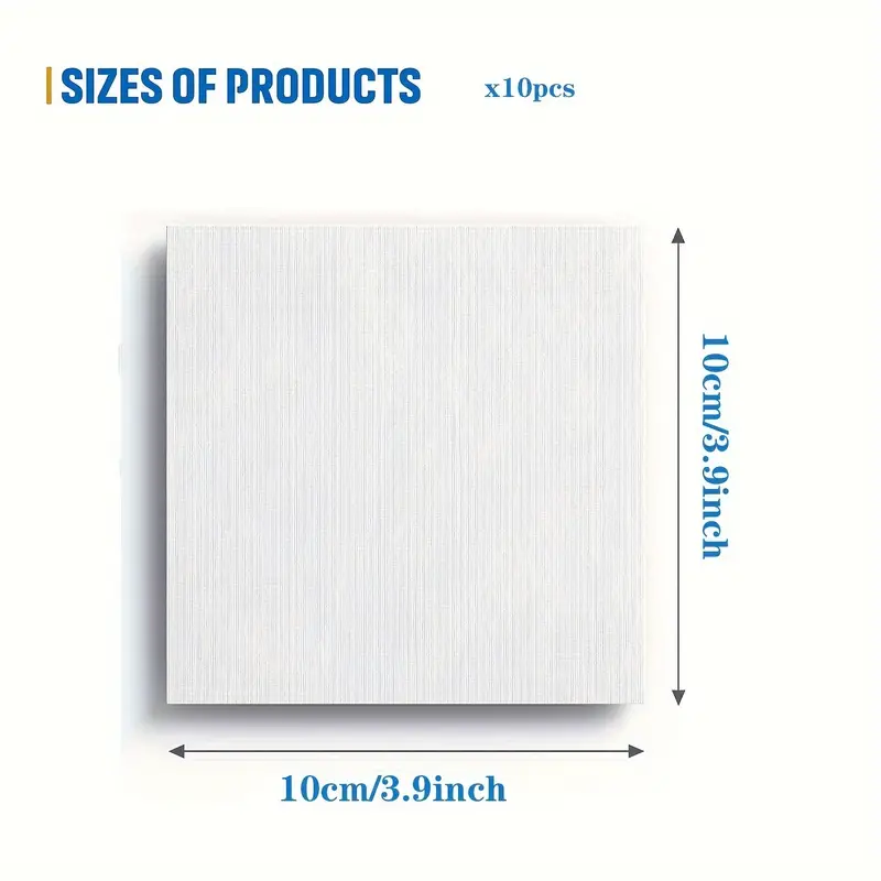 Stretched White Blank Canvas 100% Cotton Rectangular Canvas Boards