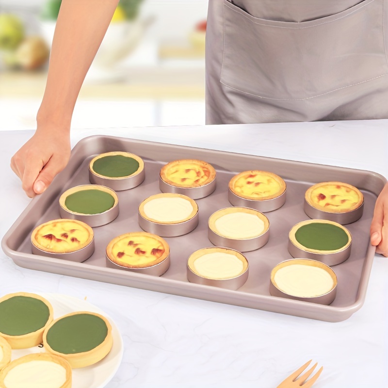 Removable Pie Pan, Metal Bottom Removable Non Stick Baking Tray