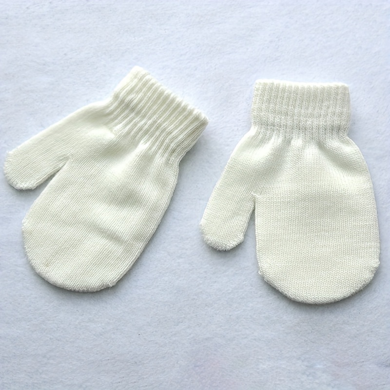 Gants tricotés pour bébé - Moufles en tricot - Pour enfants et
