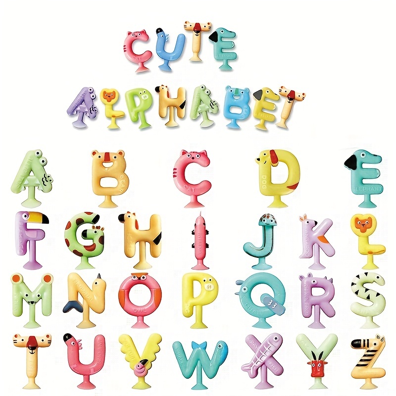 Keychain 26 Alphabet Lore English letters children's enlightenment charm