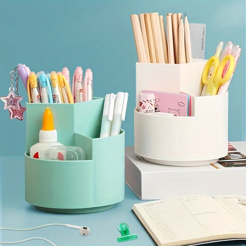 Pen Organizer, Multi-Functional Pen Holder Box, Desktop Stationary, Home  Office Art Supplies Organizer Storage with Drawer