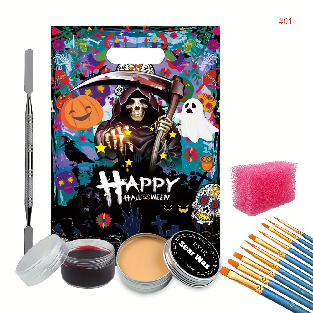 Makeup Kit Professional Face Body Paint Halloween Makeup - Temu