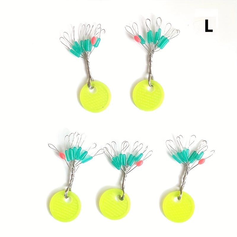 Colorful Fishing Rubber Bobber Beads Stoppers Cylinder Shape - Temu