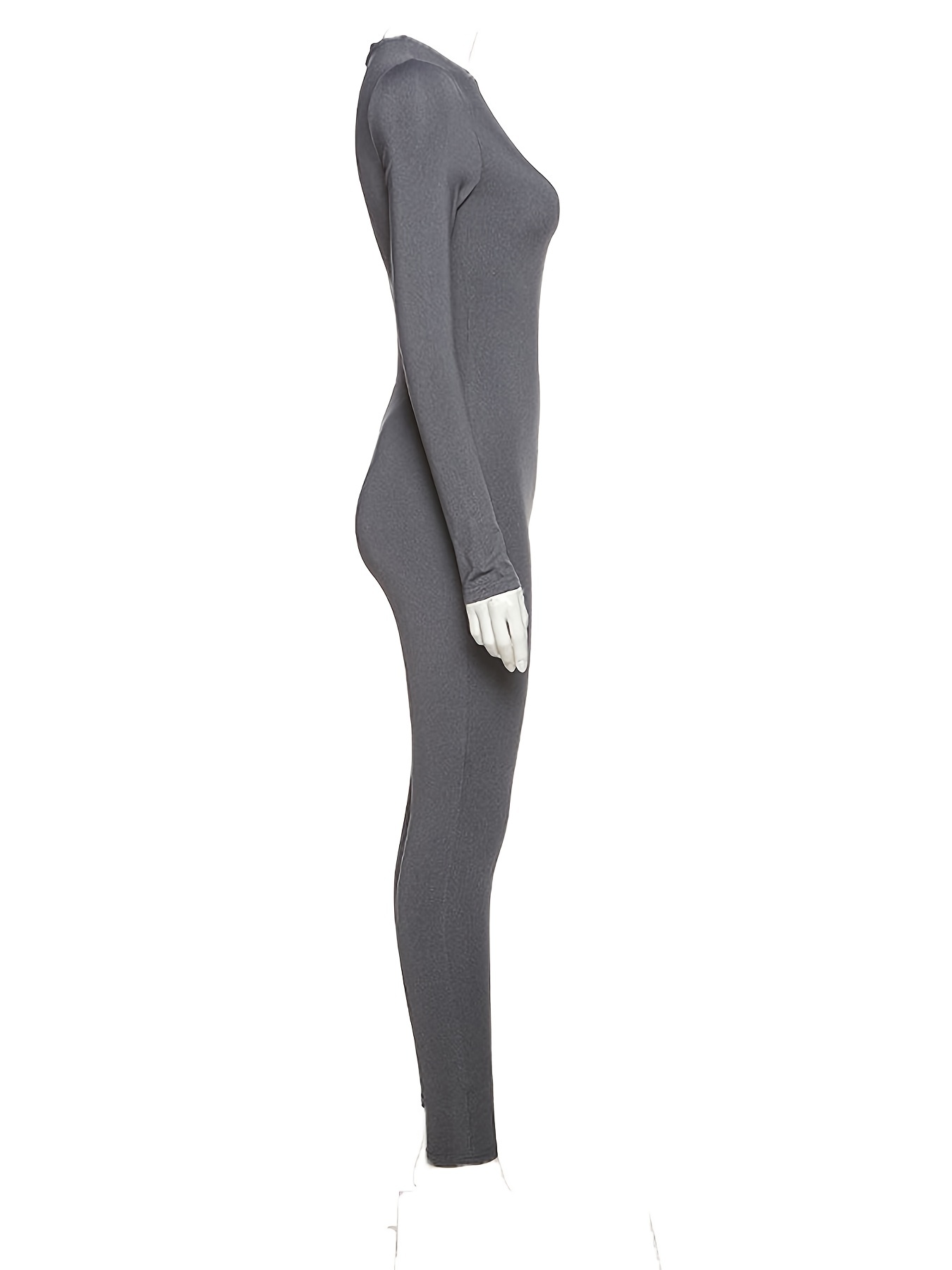 Long Leg Long Sleeve Waist Spring Winter Bodycon Jumpsuit - Temu Germany