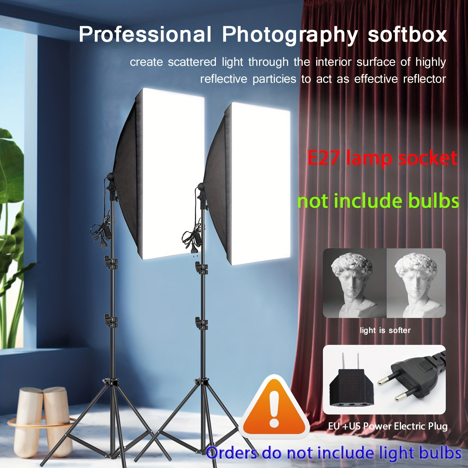 Softbox De Photographie Professionnelle Éclairage Soft Box Avec