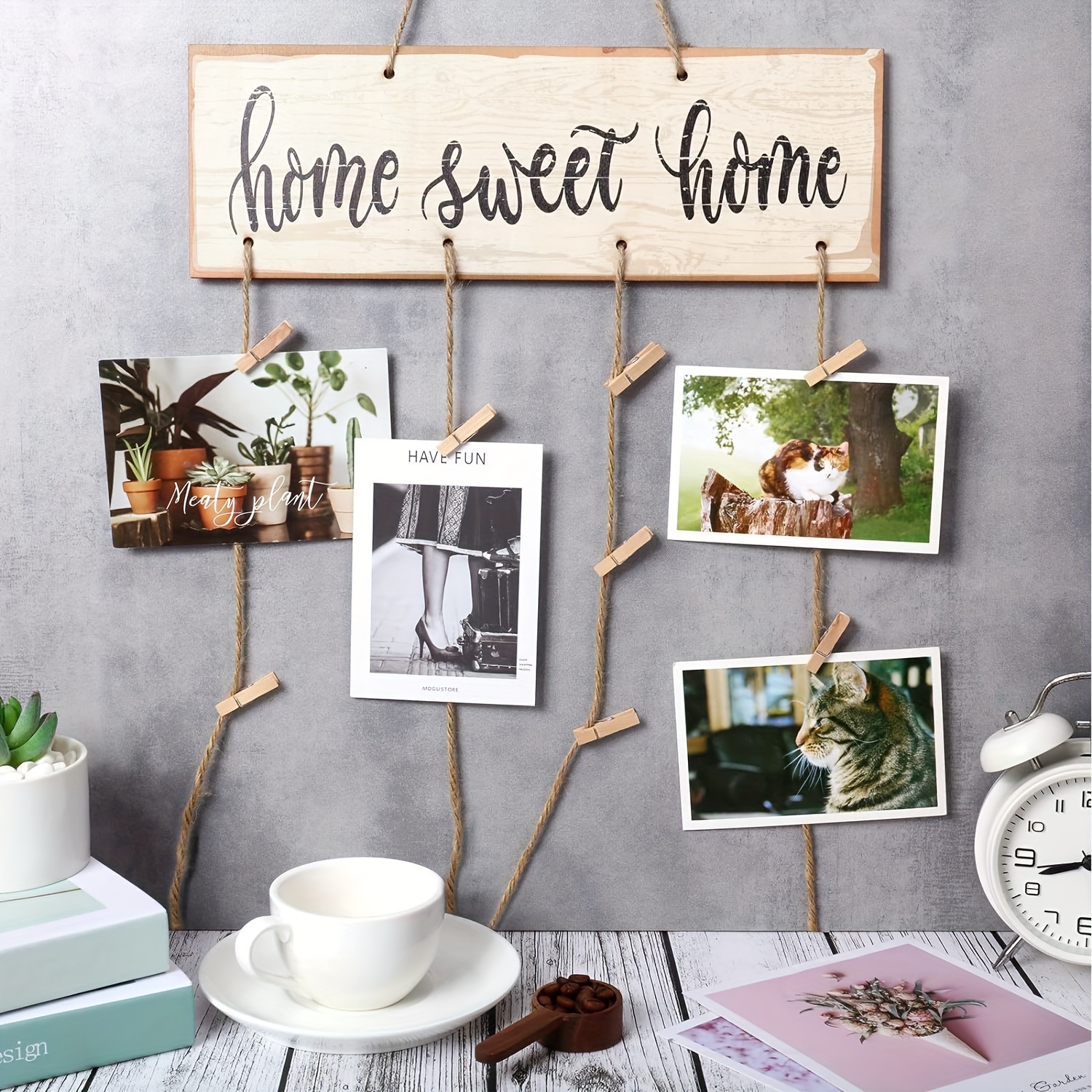 Las mejores ofertas en Letras de madera home sweet home Placas Y Letreros  Decoración para el Hogar