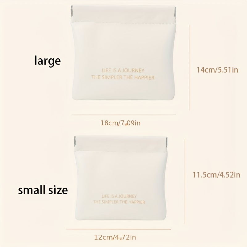 Mini Lipstick Storage Bag Faux Leather Coin Purse