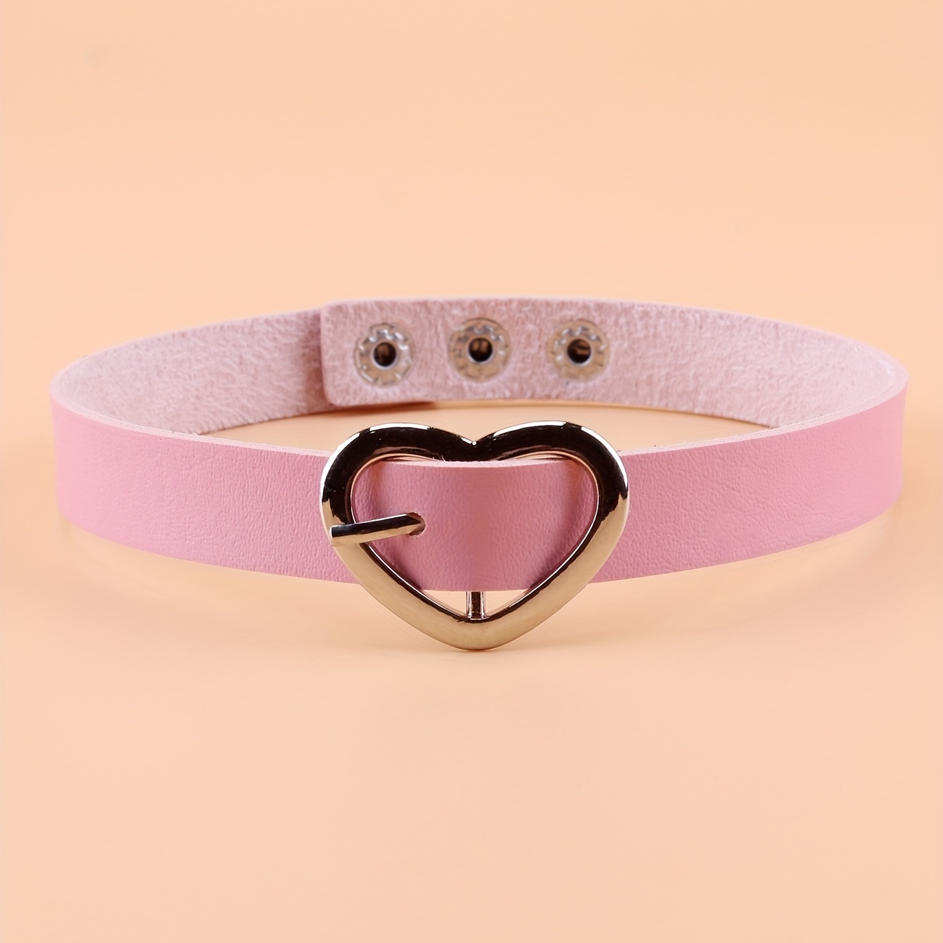 Sexy Punk Style Personality Pu Leather Love Choker Women's - Temu