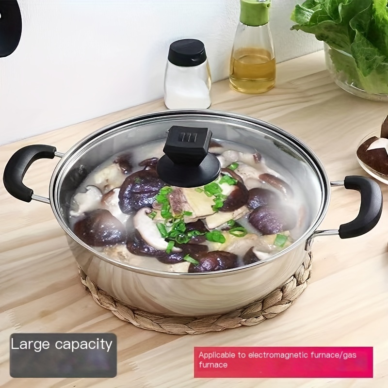 Stainless Steel Hot Pot Cooker Hot Pot Saucepan Large - Temu