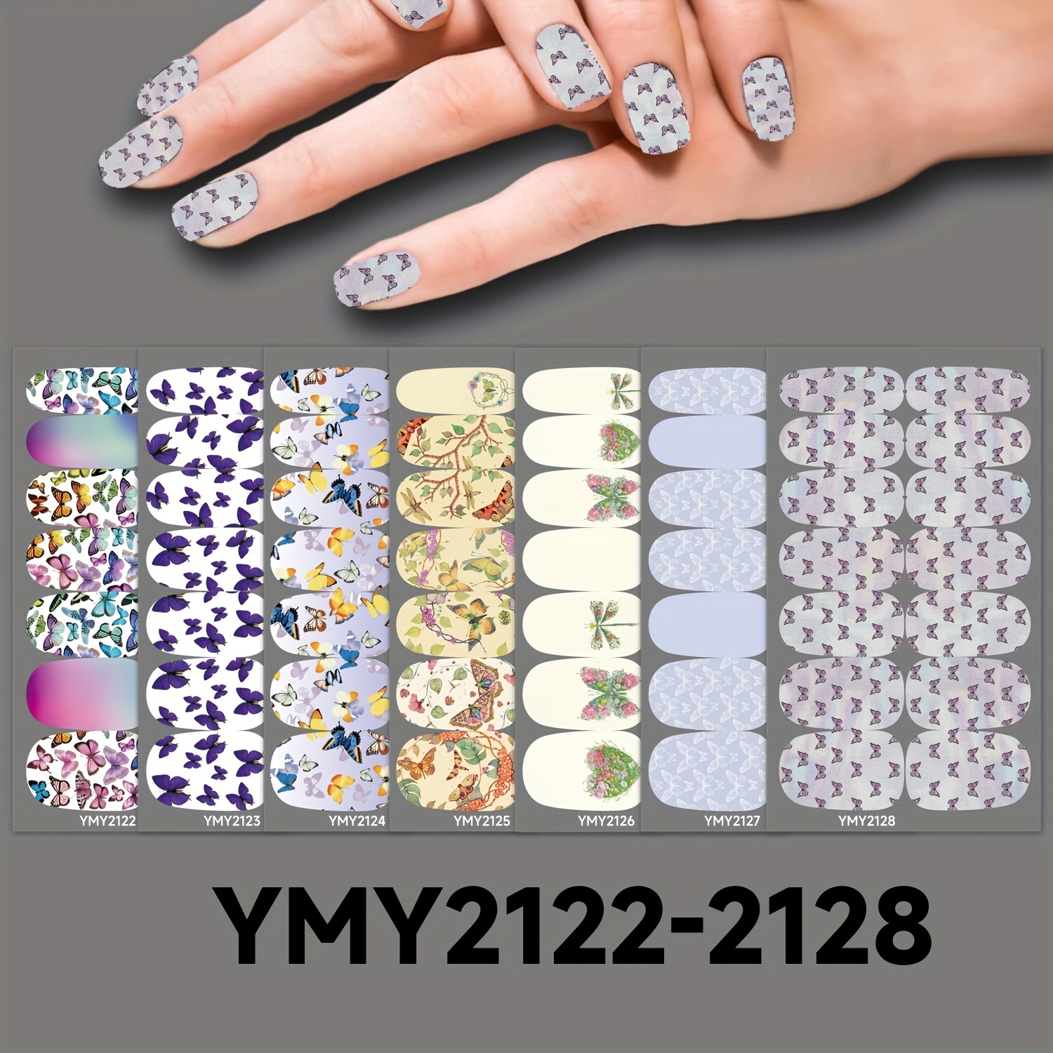 Dragonfly Flower Theme Rectangle Nail Stamping Plate Buttefly