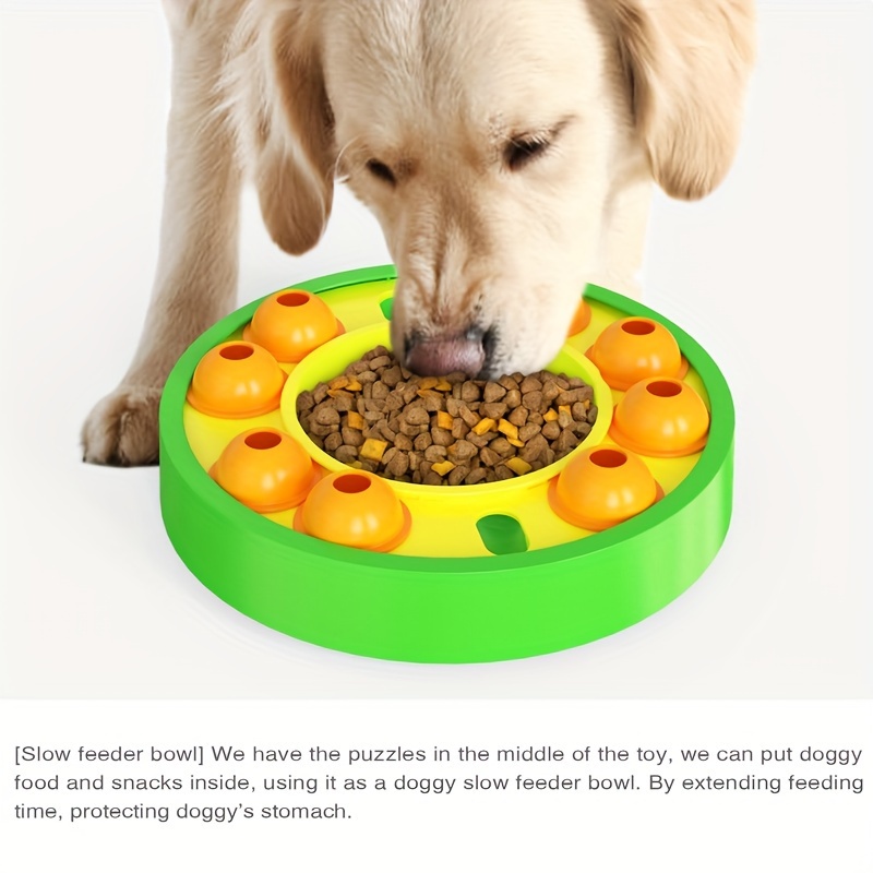 Pet Dog Slow Feeder Basin Interactive Dog Food Treat Puzzle - Temu