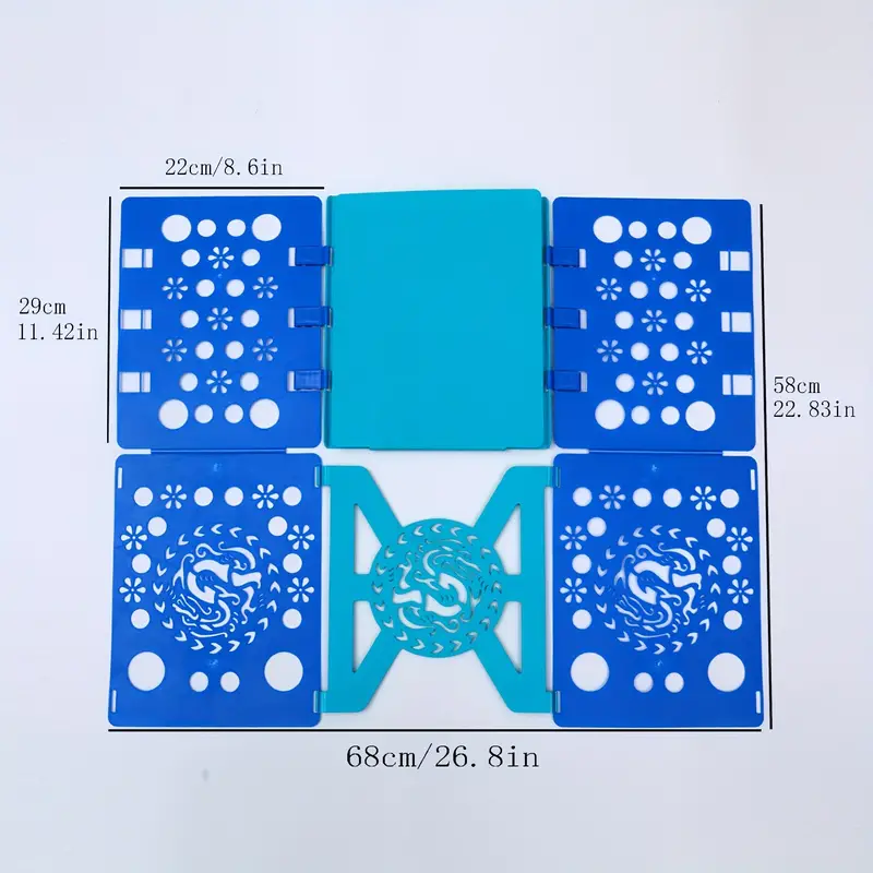 Shirt Folder With Patterned Hollow Decor Folding Hanger - Temu