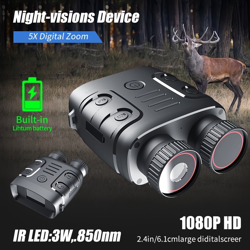 Monoculaire Vision Nocturne, 4K Lunette Vision Nocturne numérique Infrarouge  avec Zoom 8X Batterie Rechargeable 2000mAh, Vidéo 1080FHD : :  High-Tech