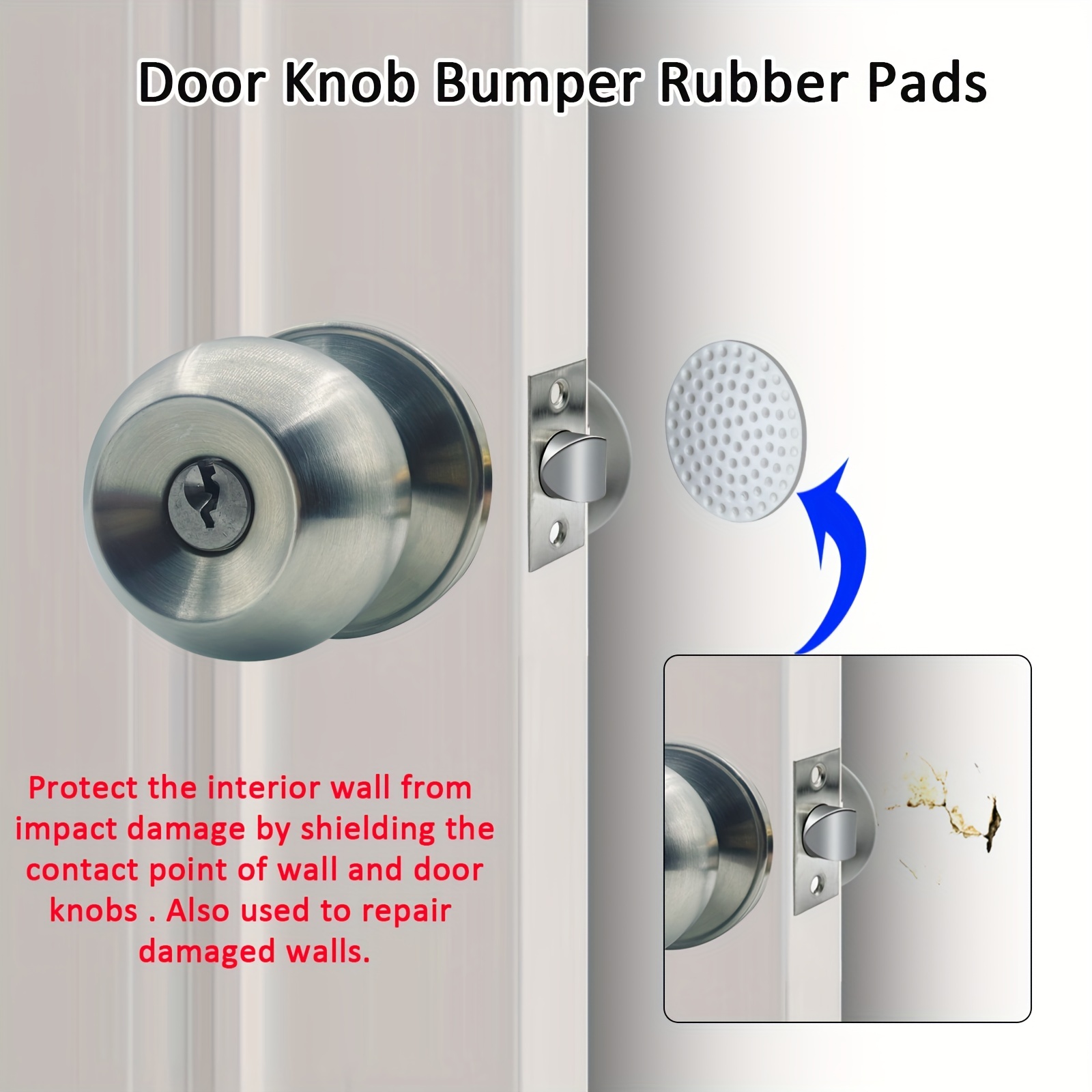Privacy Door Knob Keyless Round Door Lock For Bedroom, Bathroom - Satin  Nickel
