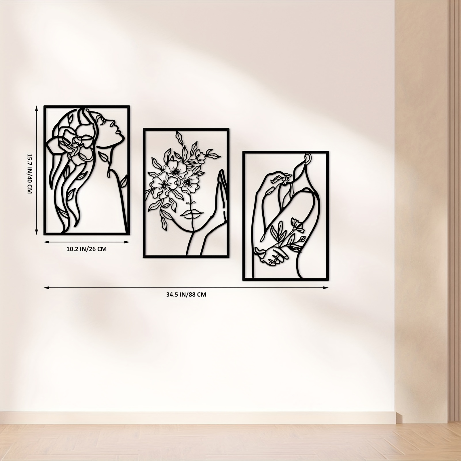3 Stück/set Minimalistische Abstrakte Feminine Blumen - Temu Austria