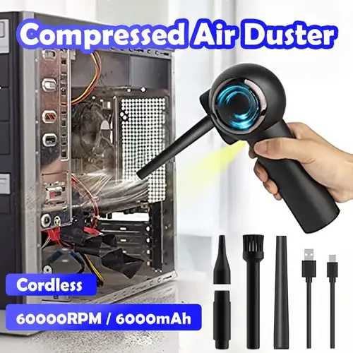 Air Duster Limpiador De Aire Comprimido Eléctrico Para PC - Temu
