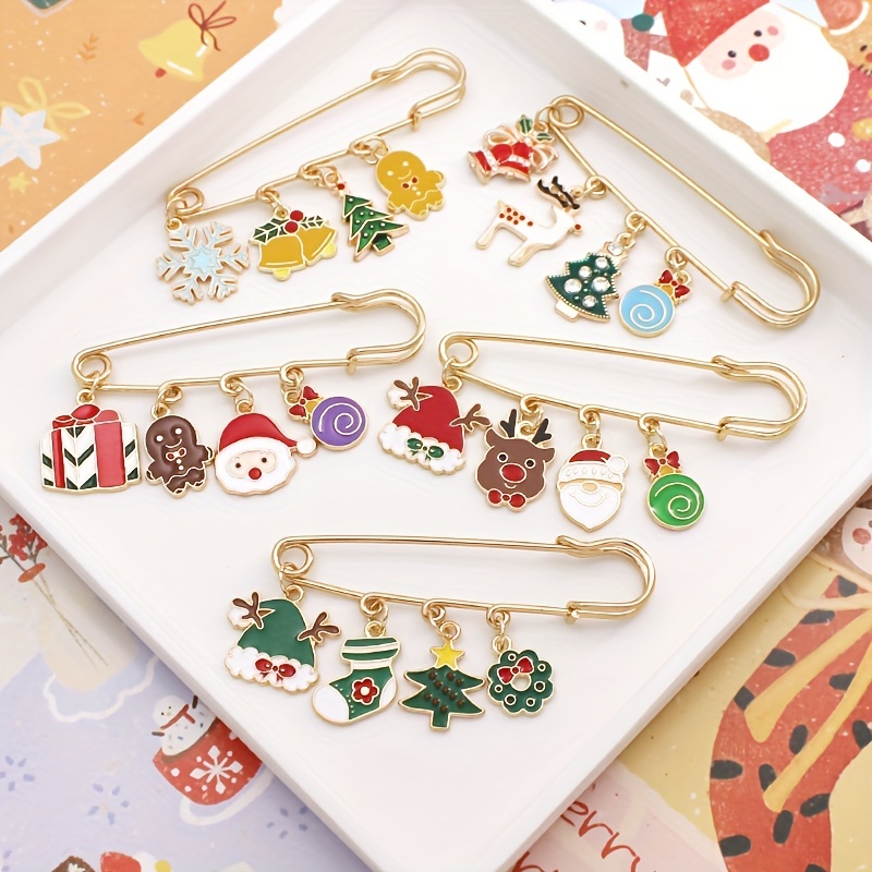 Christmas Safety Pins - Temu