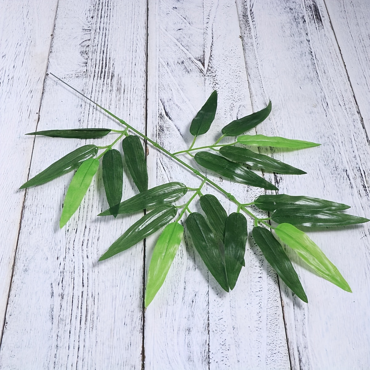 Artificial Bamboo Leaves Fake Green Bamboo Stick Greenery - Temu
