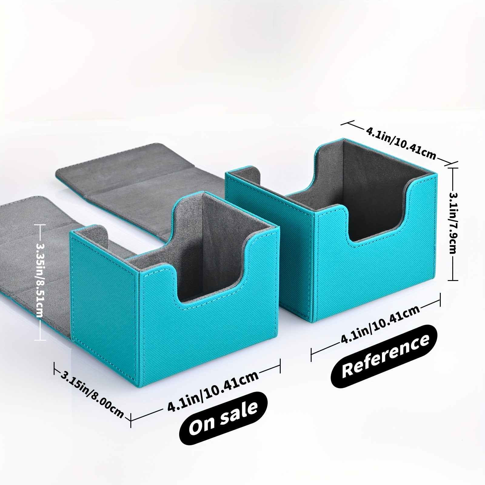 Card Deck Box For Mtg Card Storage Box Fits 100 Double - Temu