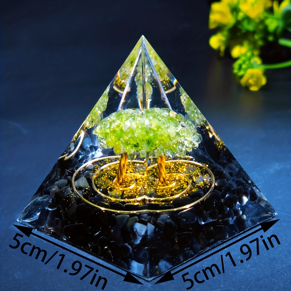 Reiki Orgonite Pyramid Chakra Energy Balancing Natural - Temu