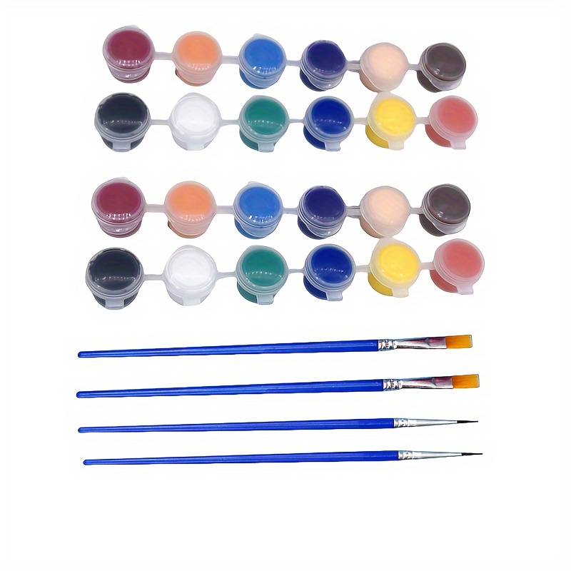 3pcs/set Paint Brush Cleaner, Painting Supplies, Paint Brush Holder And  Organizers With Palette For Acrylic, Watercolor, And Water-Based Paints  (Grey)