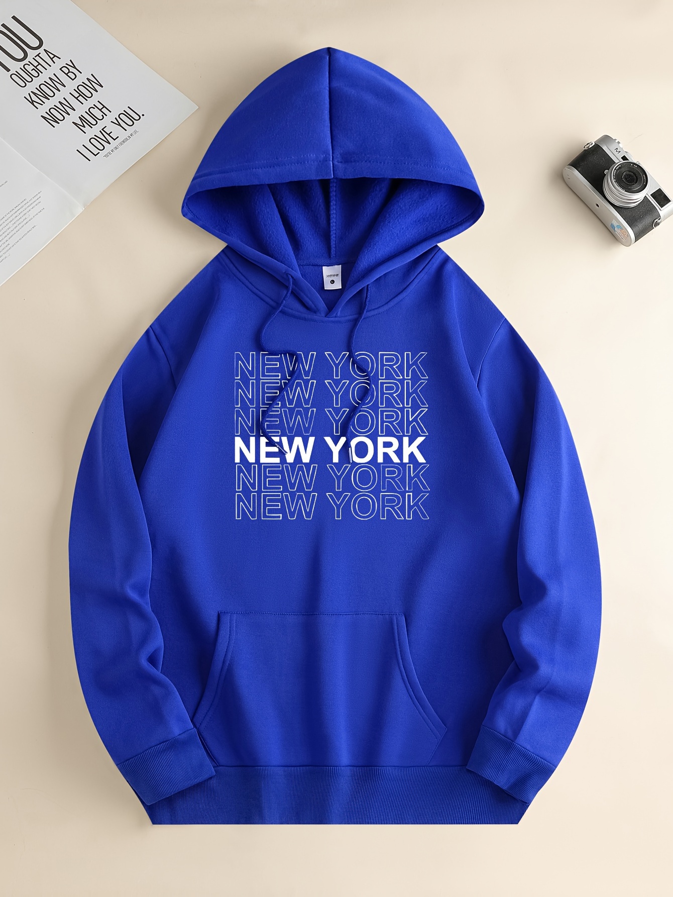 New York Street Sudaderas Capucha Estampadas Hombre Sudadera - Temu Chile