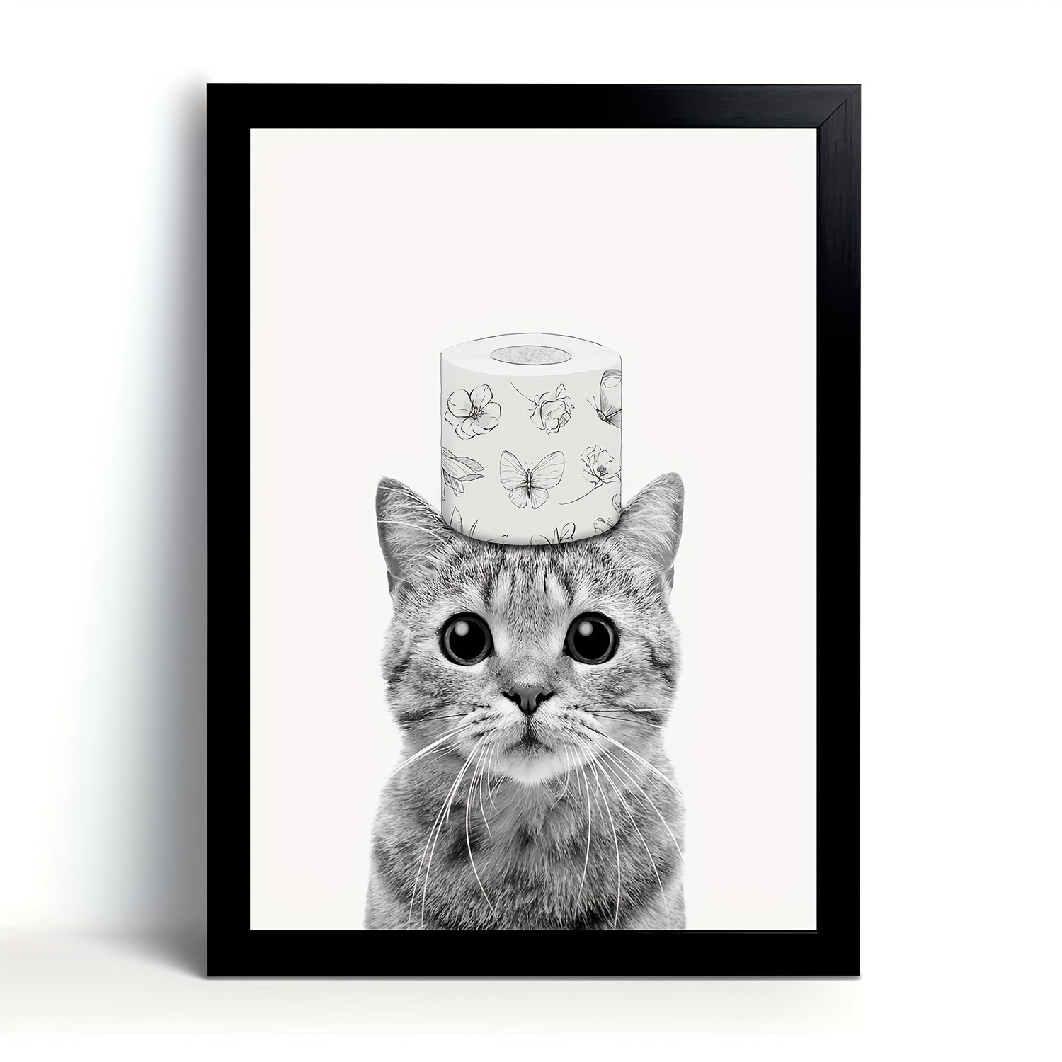 Cat Print, Cat Drawing, Cat Wall Art, Cat Black and White, Gift